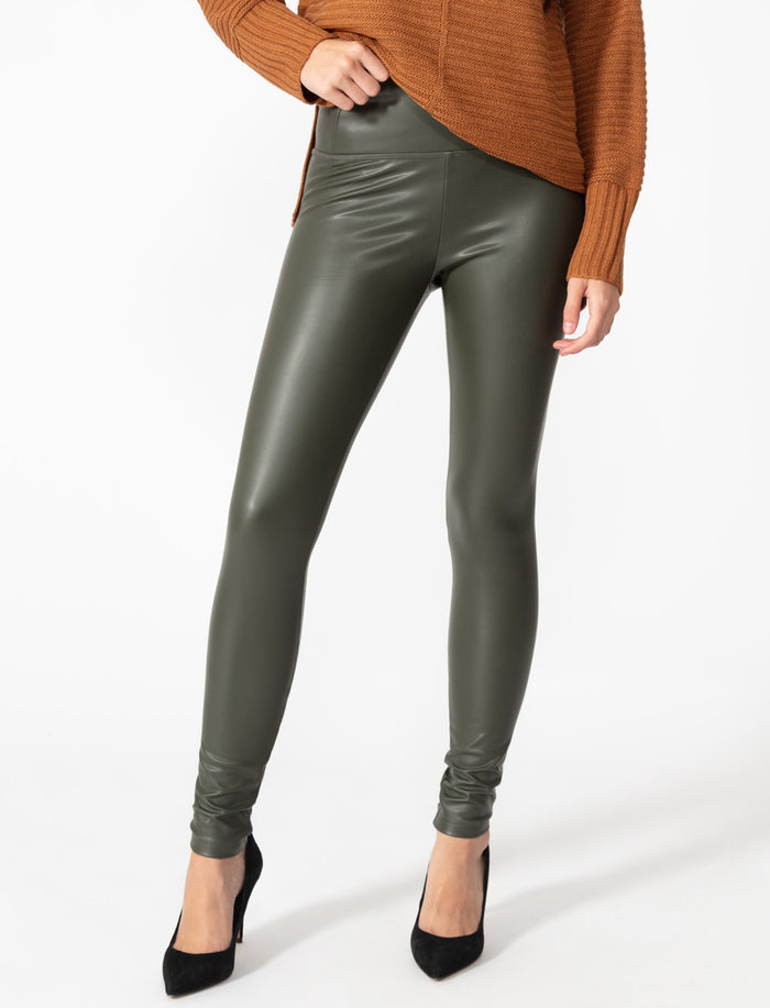 Legging en faux cuir