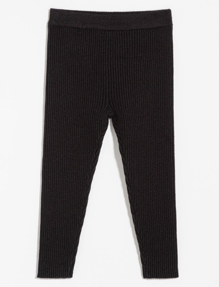 Legging en tricot côtelé