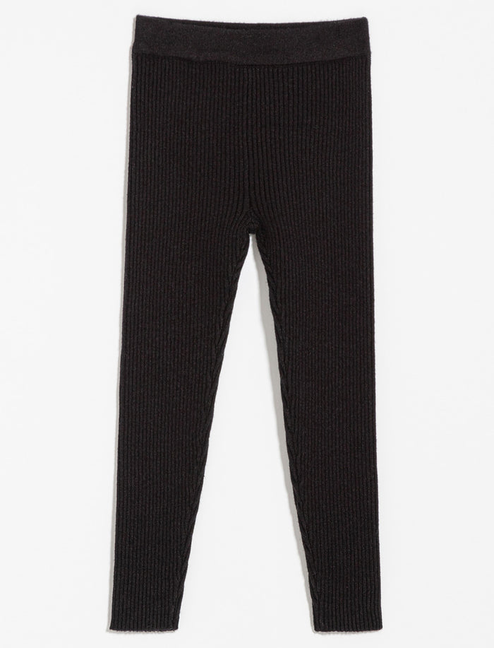 Legging en tricot côtelé