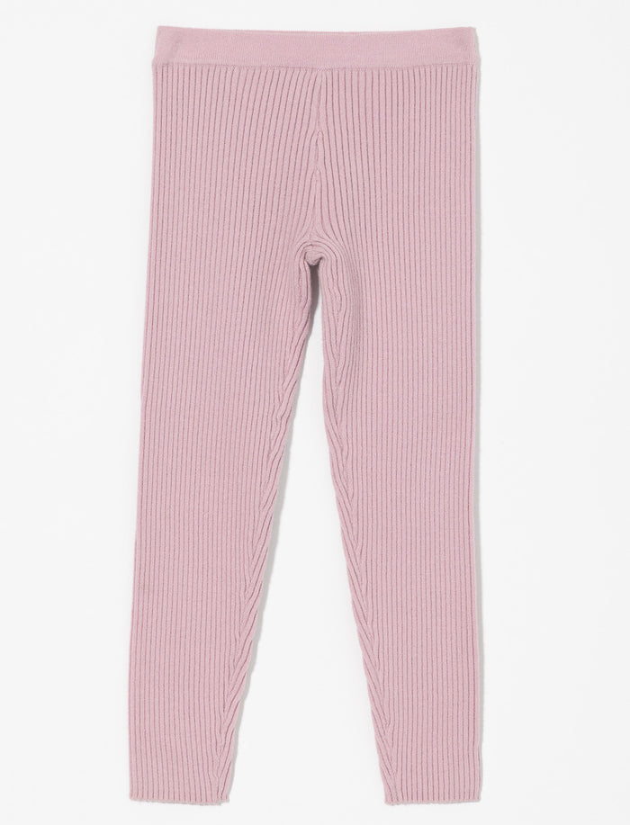 Legging en tricot côtelé