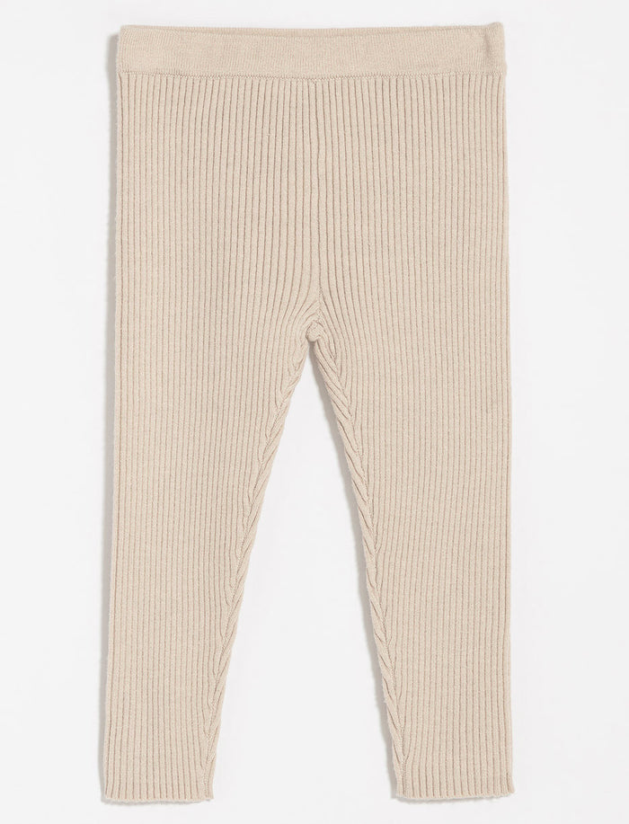 Legging en tricot côtelé