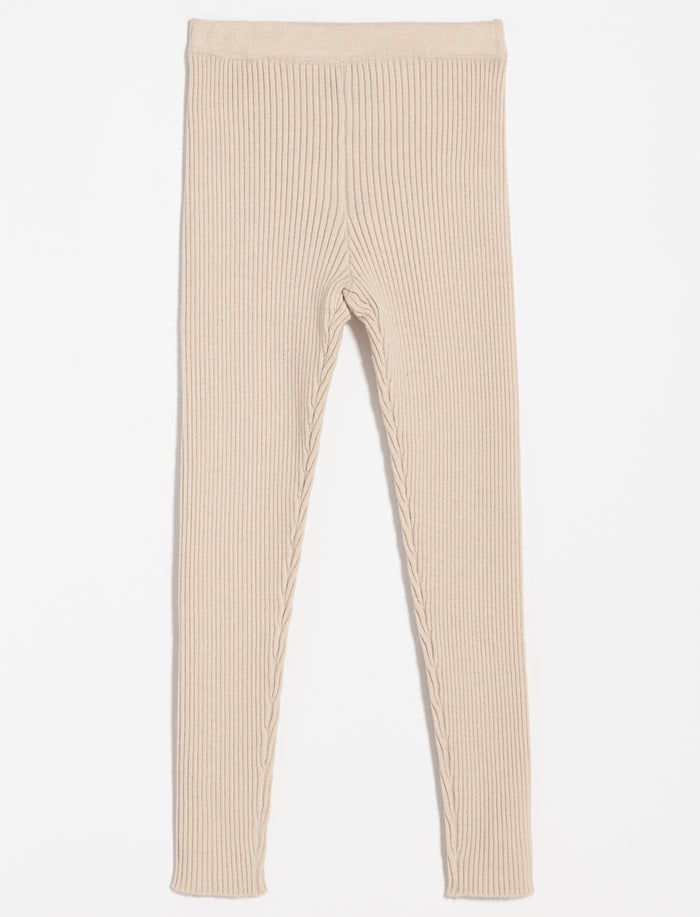 Legging en tricot côtelé