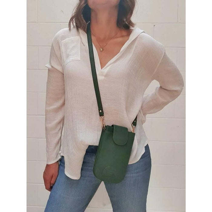 Hello Friday Lexi Olive Phone Bag | Koop.co.nz