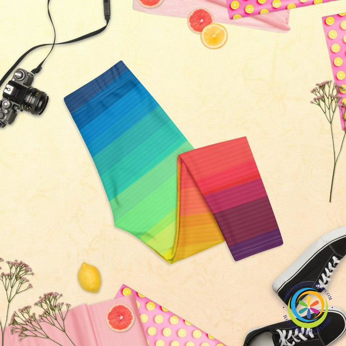 Life In Color Rainbow Capri Leggings-ShopImaginable.com