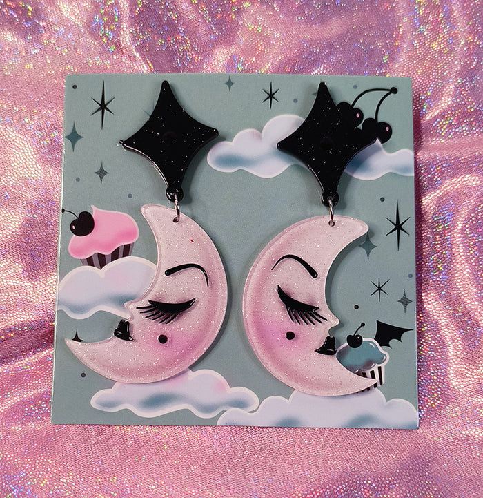 Lil Luna Lullaby Earrings by Miss Fluff x Lipstick & Chrome