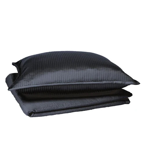 Linea Coverlet Set - King - Black
