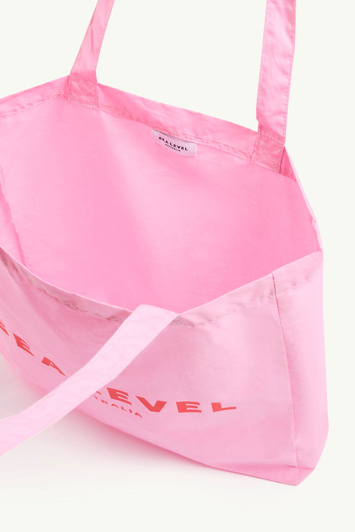 Logo Cotton Beach Tote
