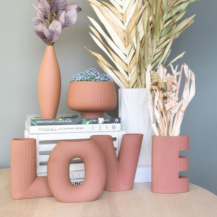 Urban Products LOVE Letter Vases - Pink | Koop.co.nz