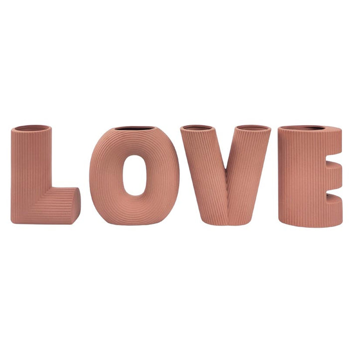 Urban Products LOVE Letter Vases - Pink | Koop.co.nz