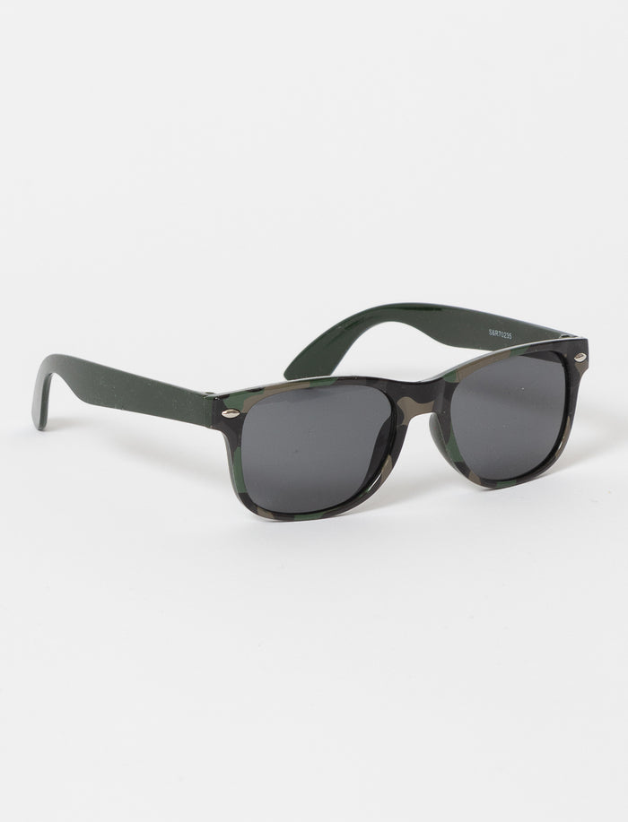 Lunettes de soleil à imprimé camouflage