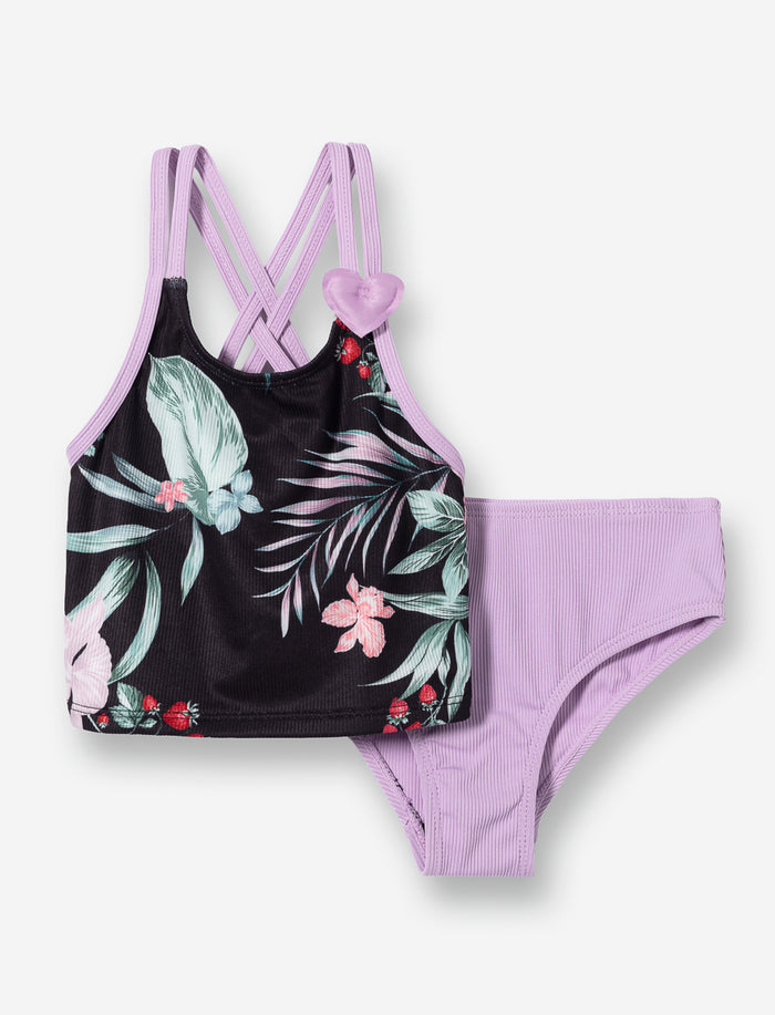 Maillot 2 pièces imprimé