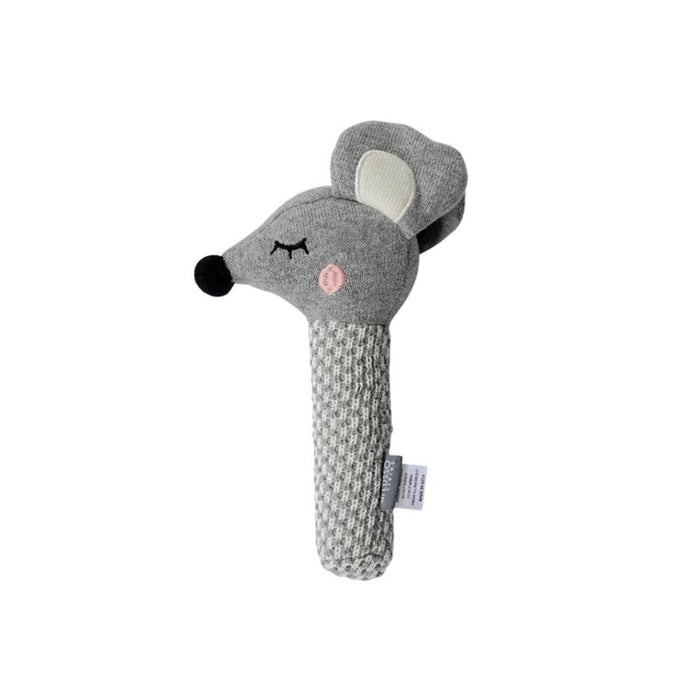 Di Lusso Living Maisie Mouse Hand Rattle | Koop.co.nz