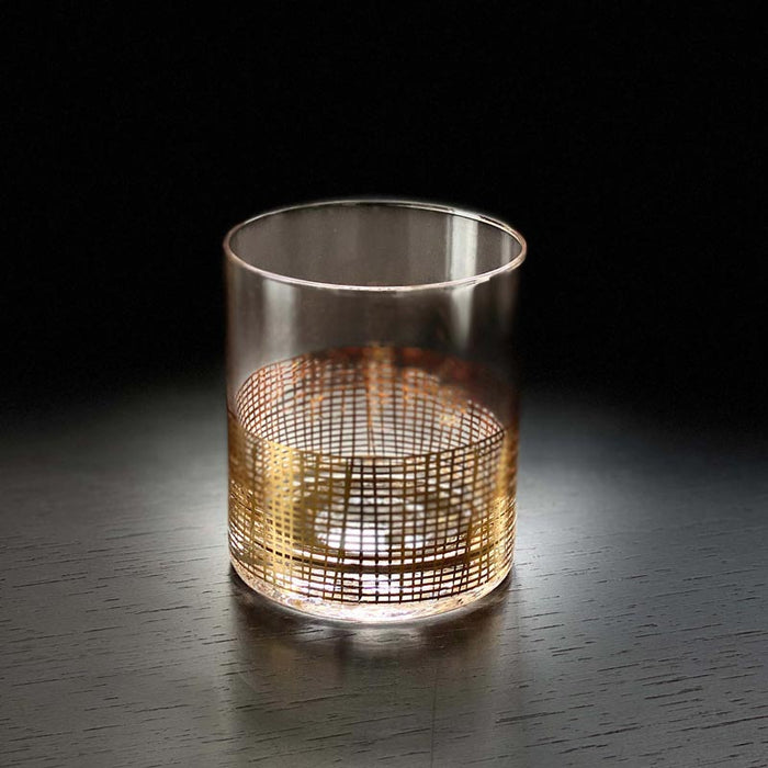 Nel Lusso Manhattan Gold Glass Set/4 | Koop.co.nz