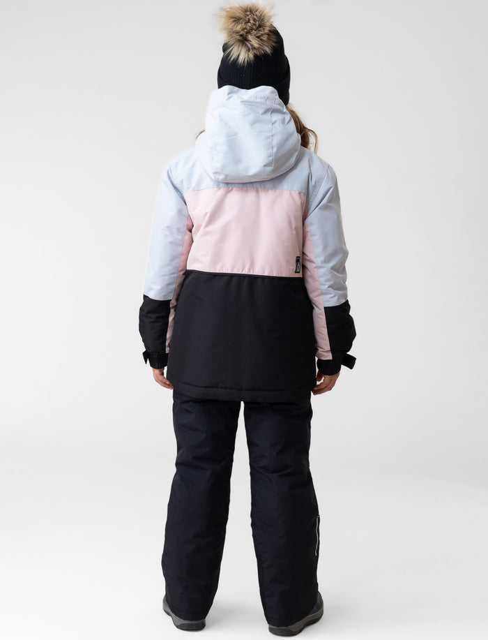 Manteau à blocs de couleurs pour ado fille