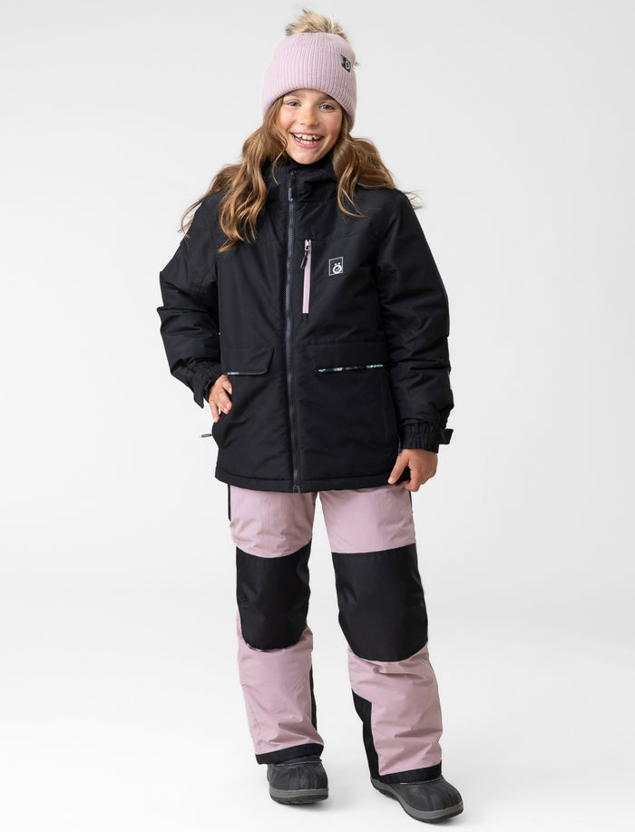 Manteau uni à capuchon pour ado fille