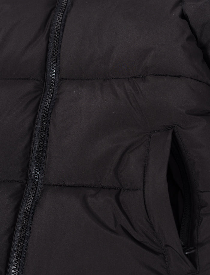 Manteau uni à capuchon pour petite fille