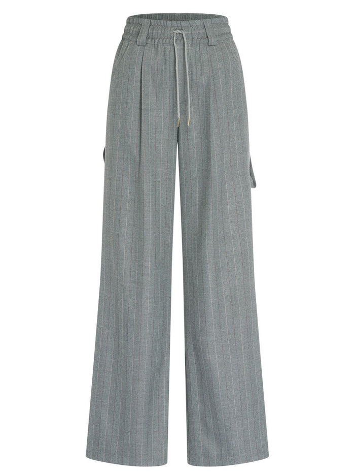 Marc Aurel Wide Leg Trousers Grey