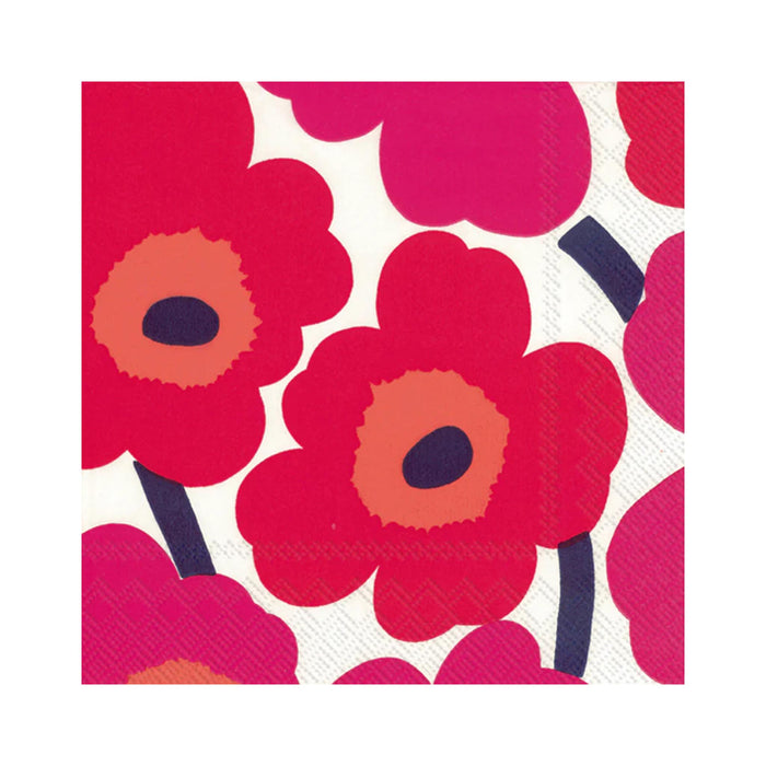 Marimekko Unikko Red Luncheon Napkins
