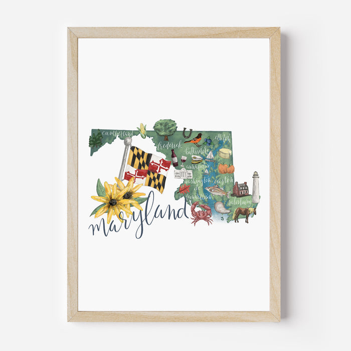 Maryland  - Art Print or Canvas - Jetty Home