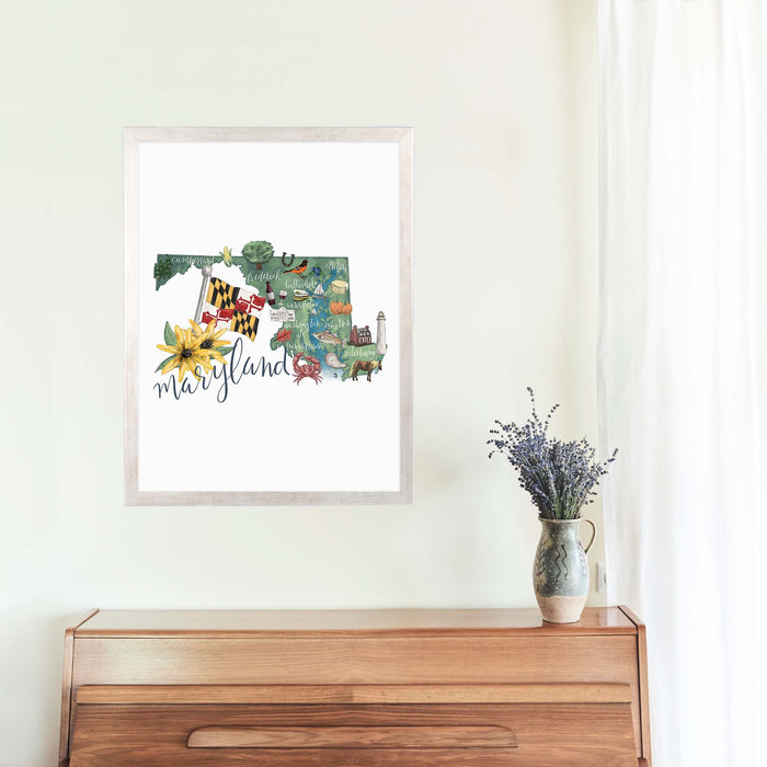 5"x7" / Art Print / Antique Silver