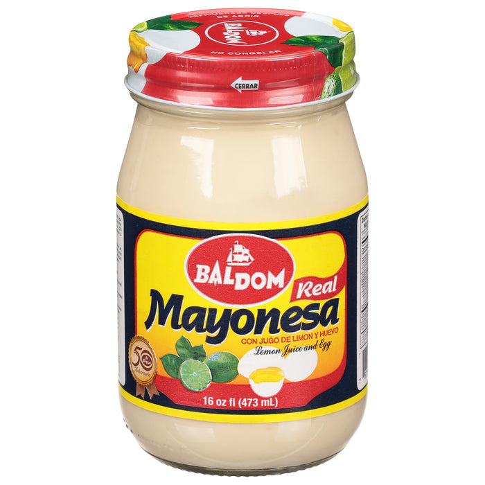 Mayonesa real Baldom 16 onzas líquidas