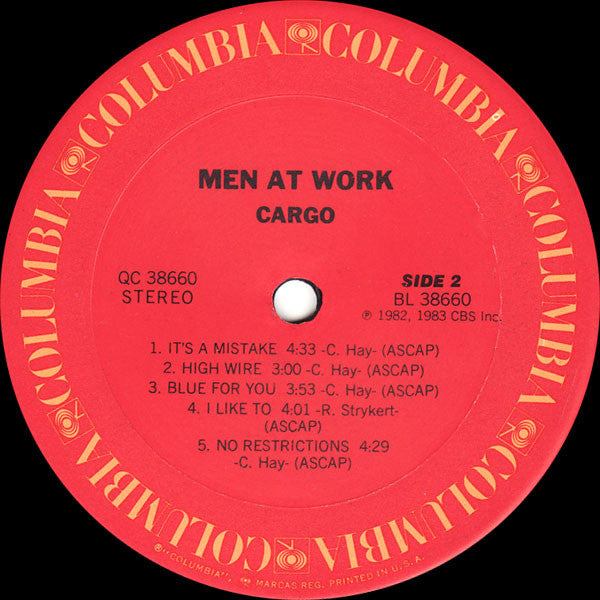 Men At Work - Cargo (LP) [US] 1st (Very Good Plus (VG+))