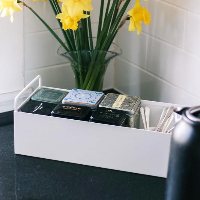 Garcia Metal Planter / Storage Box - White | Koop.co.nz
