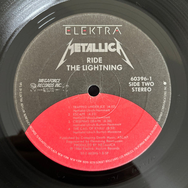 Metallica - Ride The Lightning (LP) [US] 1984 RP (Very Good Plus (VG+))