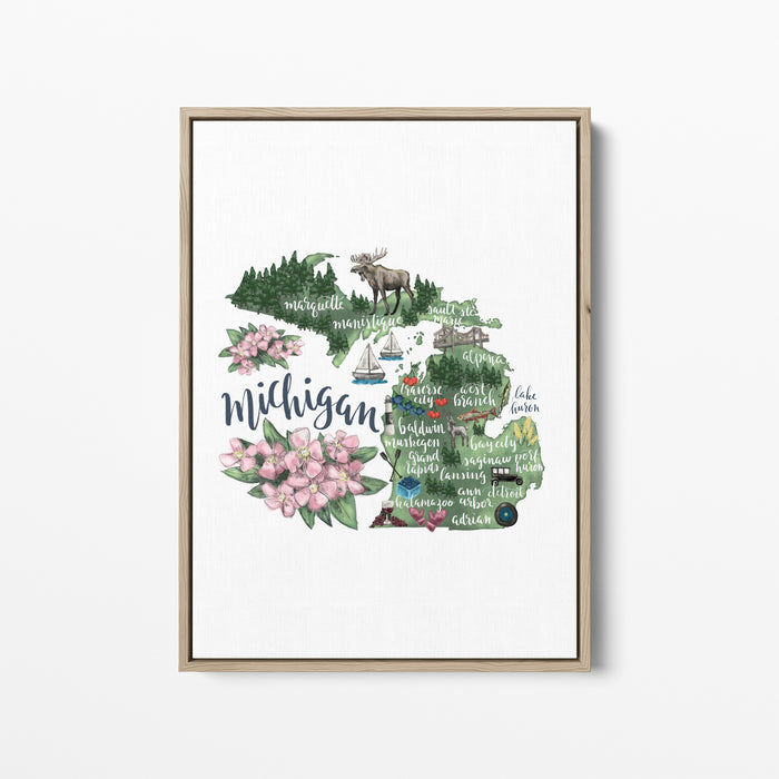 Michigan  - Art Print or Canvas - Jetty Home