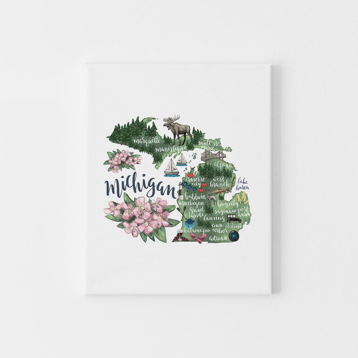 Michigan  - Art Print or Canvas - Jetty Home