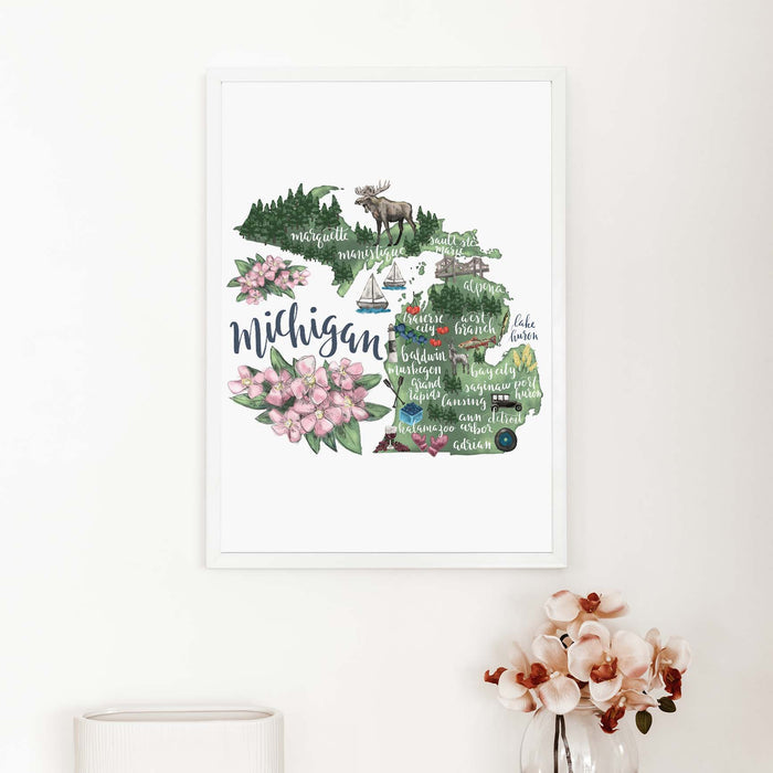 5"x7" / Art Print / White