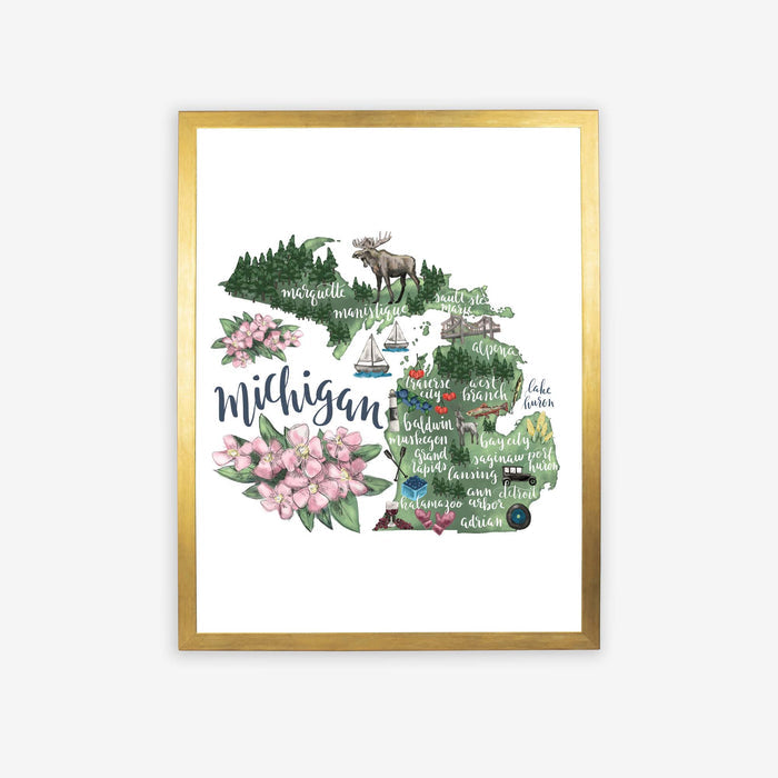 5"x7" / Art Print / Antique Gold