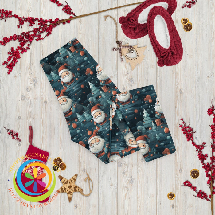 Midnight Santa Athleisure Capri Leggings Leggings