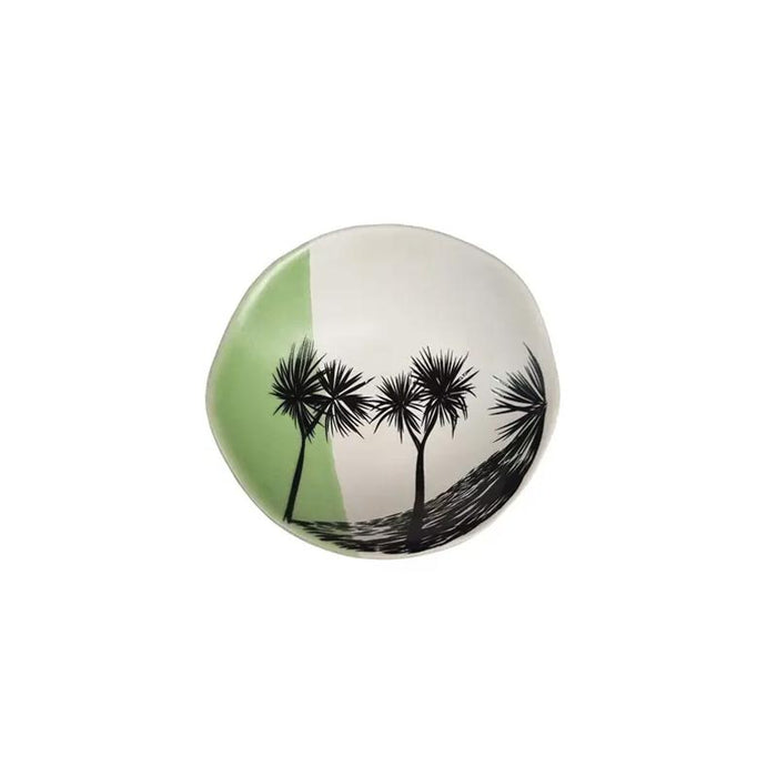Jo Luping Mini Porcelain Cabbage Tree Green Dipped Bowl (7cm) | Koop.co.nz