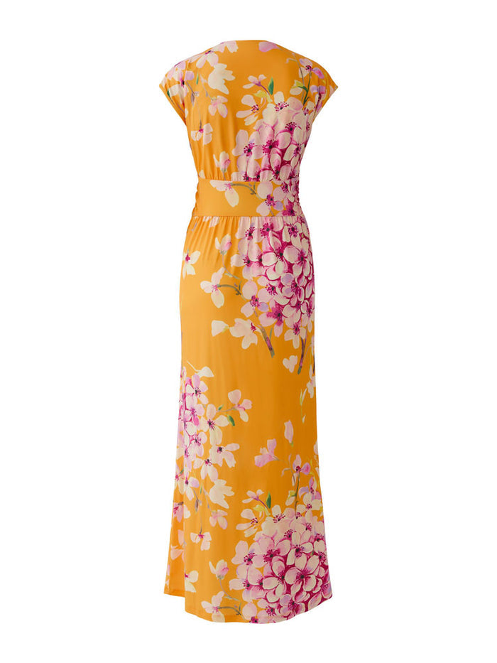 Miss Lagotte Printed Maxi Dress Orange