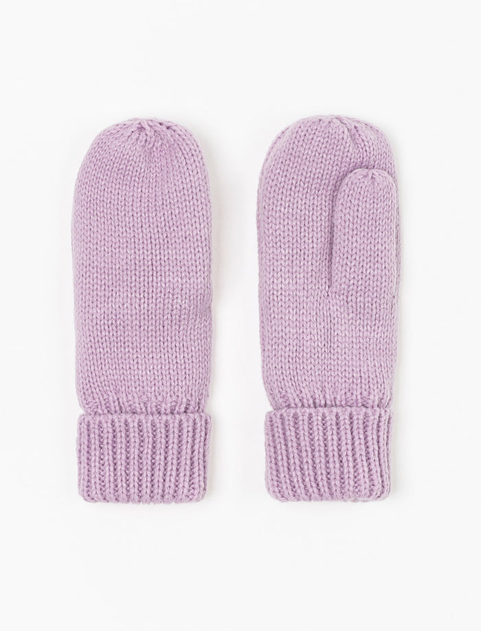 Mitaines en tricot unies - bébé