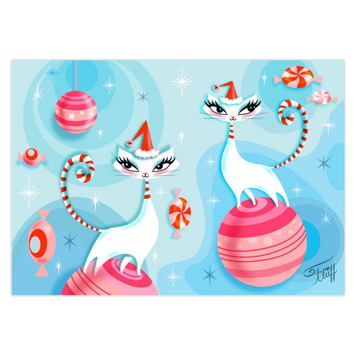 Mod Kitty Christmasl • Cards Set of 10