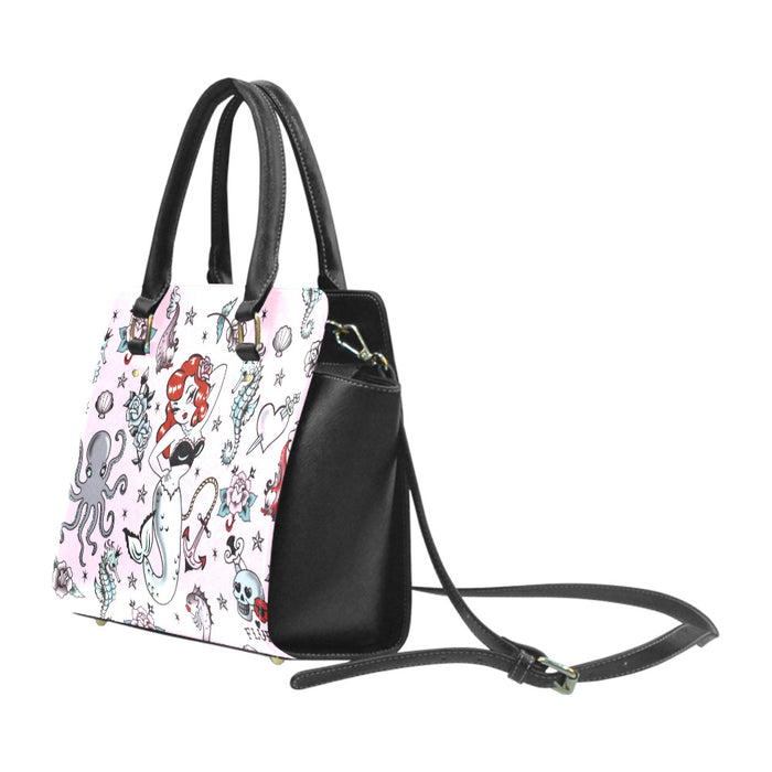 Molly Mermaid on Pink • Handbag