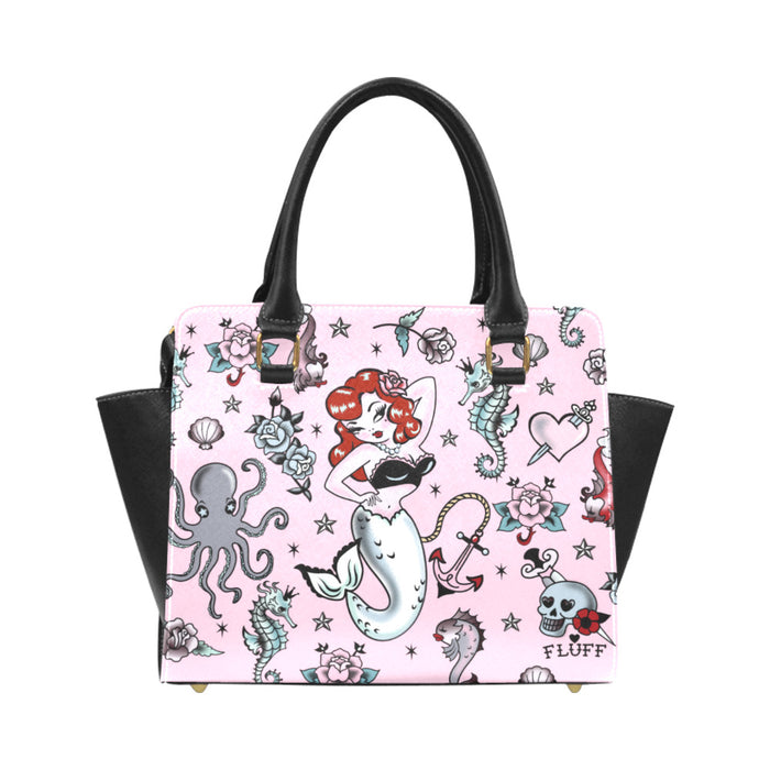 Molly Mermaid on Pink • Handbag