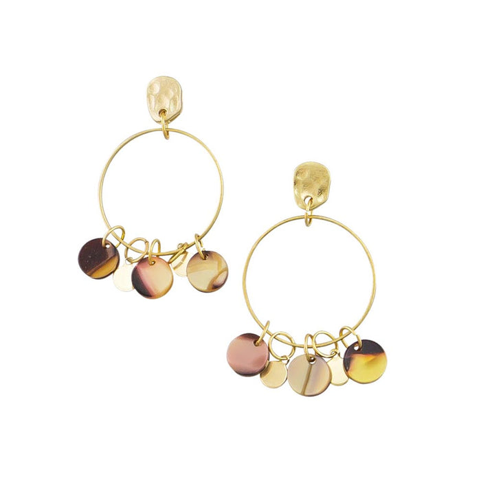 Tiger Tree Multi-Shell Earrings | Koop.co.nz