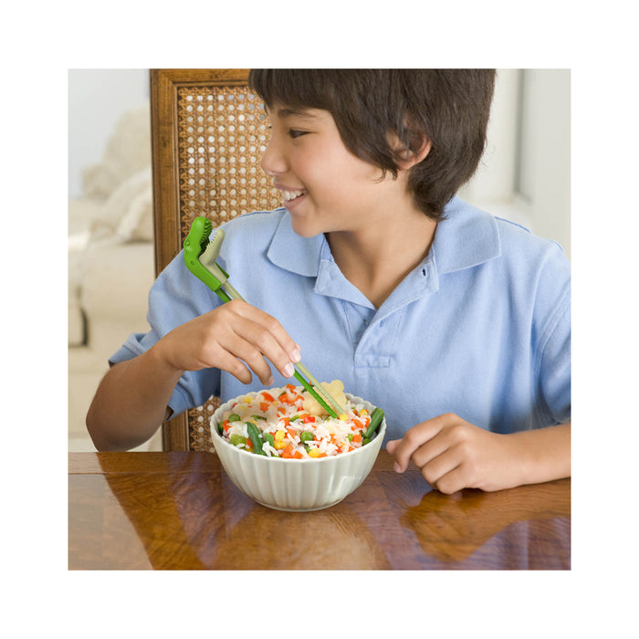 Munchtime Chopstick - T-Rex in use