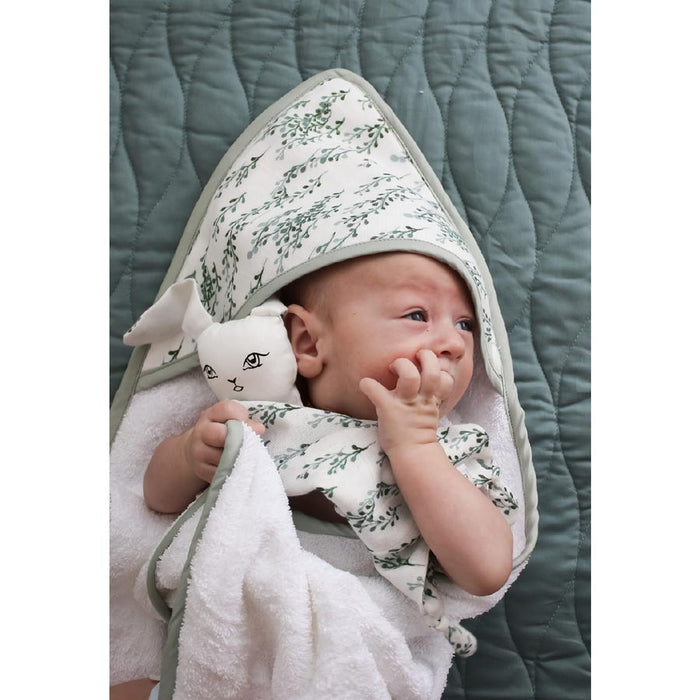 Burrow & Be Muslin Bunny Baby Comforter - String Of Pearls | Koop.co.nz