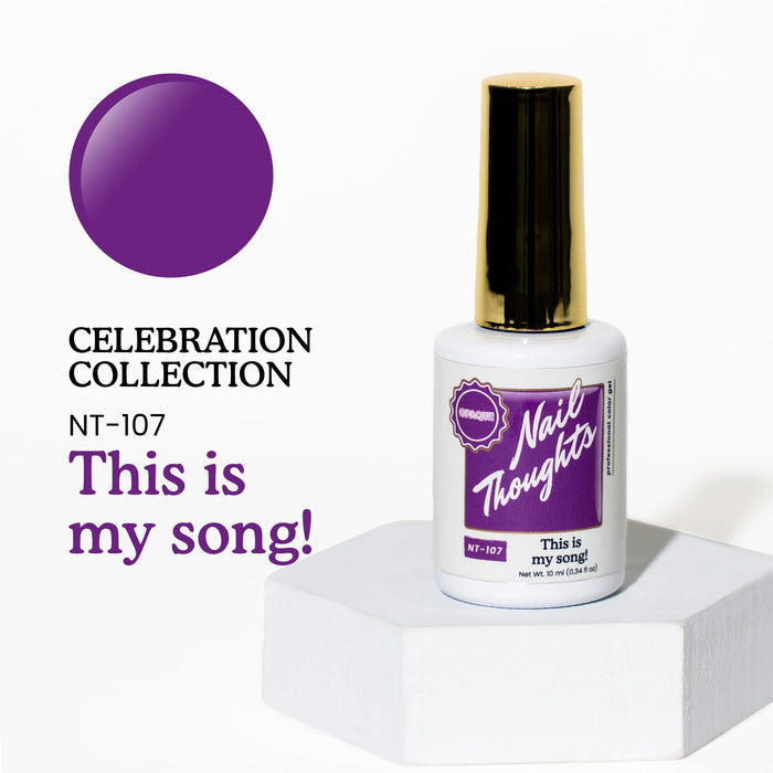 Nail Thoughts NT-107 This is my song! NT Color Bottle Nail Thoughts