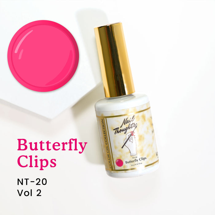 Nail thoughts NT-20 Butterfly Clips NT Color Bottle Nail Thoughts