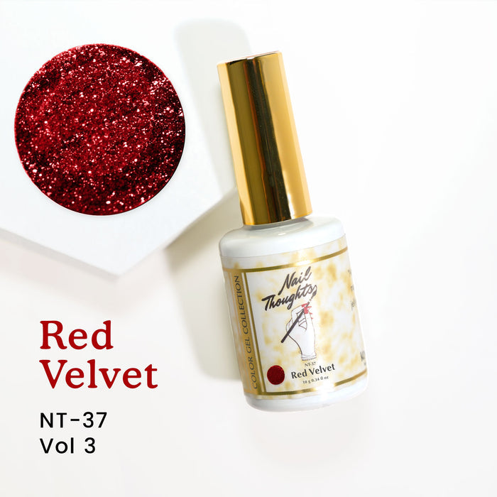 Nail thoughts NT-37 Red Velvet NT Color Bottle Nail Thoughts