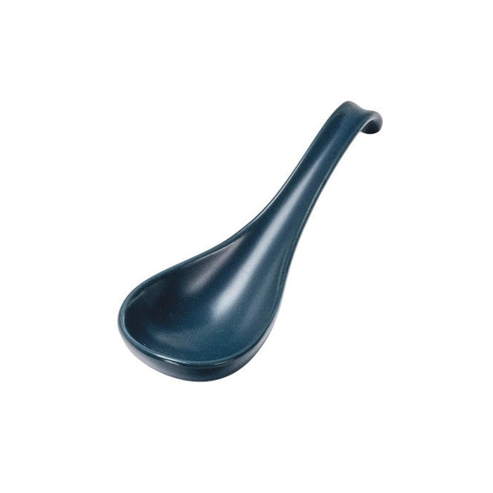 Navy Porcelain Soup Spoon
