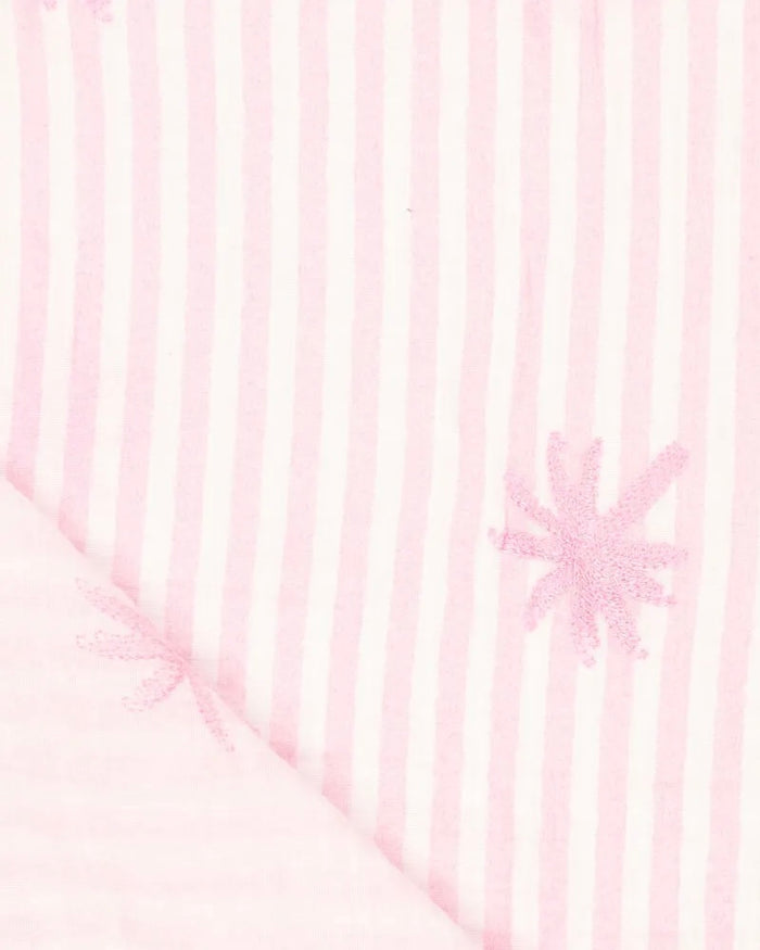 New Hooded Poncho Muslin | Summer Stripes Pink