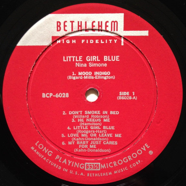 Nina Simone - Little Girl Blue (LP) [US] 1st (Good Plus (G+))