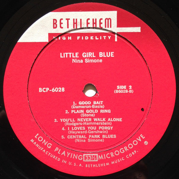 Nina Simone - Little Girl Blue (LP) [US] 1st (Good Plus (G+))