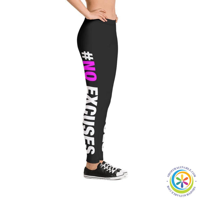 #NO EXCUSES Full Length Leggings-ShopImaginable.com